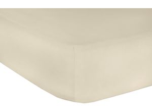 9005319042025 - Spannbettlaken MR SANDMAN Elastan Classic Laken Gr B L 90-100 cm x 200-220 cm 1 St Jersey-Elasthan 90-100 x 200-220 cm 30 cm beige (natur) geeignet für Wasserbetten