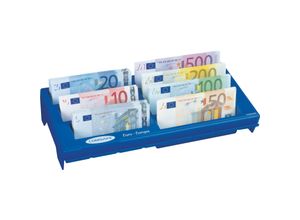 9006071301306 - Cash Notes Geldzählbrett mit 7 Geldscheinfächern blau