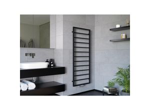 9006547114546 - Azur Badheizkörper Pure Slim Schwarz Matt - 1480x600 mm