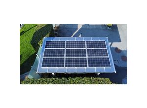 9006547260250 - Solar-Carport Linea Typ 80 Edelstahl-Look - Sonderlänge