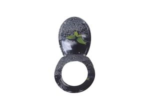 9006947045433 - sanicomfort WC-Sitz Duroplast mit Absenkautomatik Toilettensitz passend für alle handelsüblichen WC-Becken (Dark wet Stone) 9006947045433 - sanicomfort WC-Sitz Duroplast mit Absenkautomatik Toilettensitz passend für alle handelsüblichen WC-Becken (Dark wet Stone)