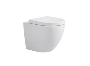 9006947061952 - Wand WC Set Cozy spülrandlos inkl erhöhtem WC-Sitz weiß