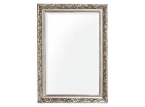 9007019733333 - Wandspiegel  Silber  Holz Glas  506x706x38 cm  senkrecht und waagrecht montierbar  Spiegel Wandspiegel