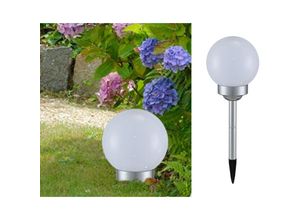 9007371172139 - lighting LED-Solar-Gartenstecker in Weiß - (H)43 x Ø 15 cm