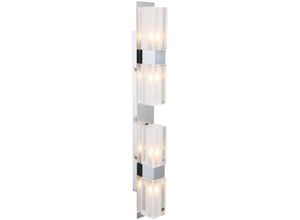 9007371214167 - - Wand Lampe Wohn Zimmer Beleuchtung Edelstahl Glas Strahler Leuchte satiniert 5643-4