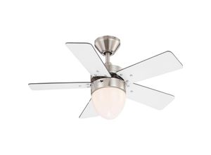 9007371232970 - - Deckenventilator Marva 76 cm mit Licht und Zugketten