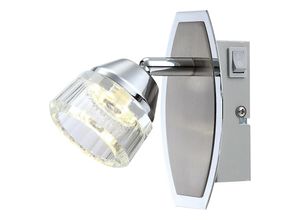9007371283811 - - led Wand Lampe Spot Strahler Schlaf Zimmer Beleuchtung Kristall Leuchte schwenkbar 56179-1