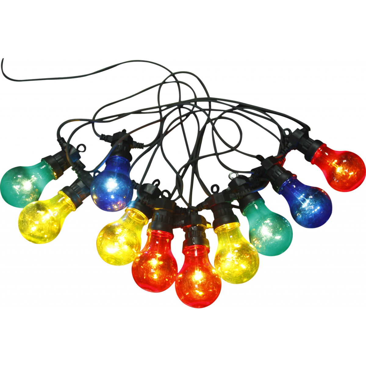 9007371311590 - Led Lichterkette nirvana Glas für außen Partylichterkette 42 Watt multicolor