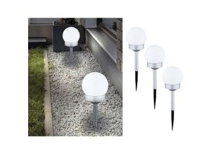 9007371312054 - - led Solarkugeln Garten - 3er set Leuchtkugel ø 10cm mit Erdspieß