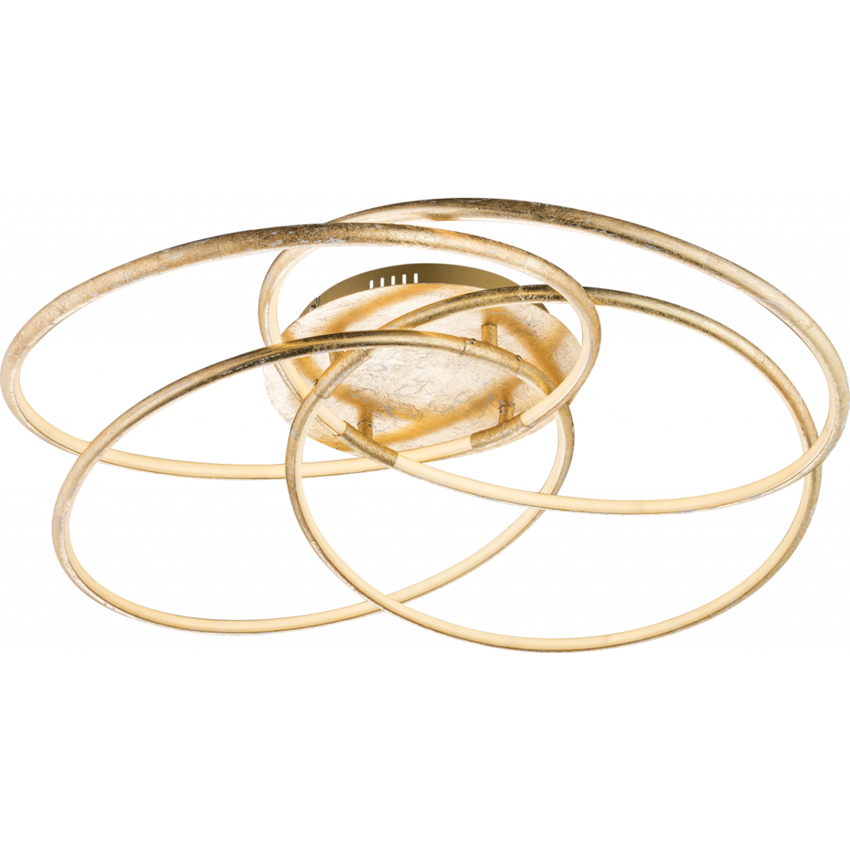 9007371347582 - - led Decken Leuchte gold Ring Design Tages Licht cct Fernbedienung alu Lampe dimmbar