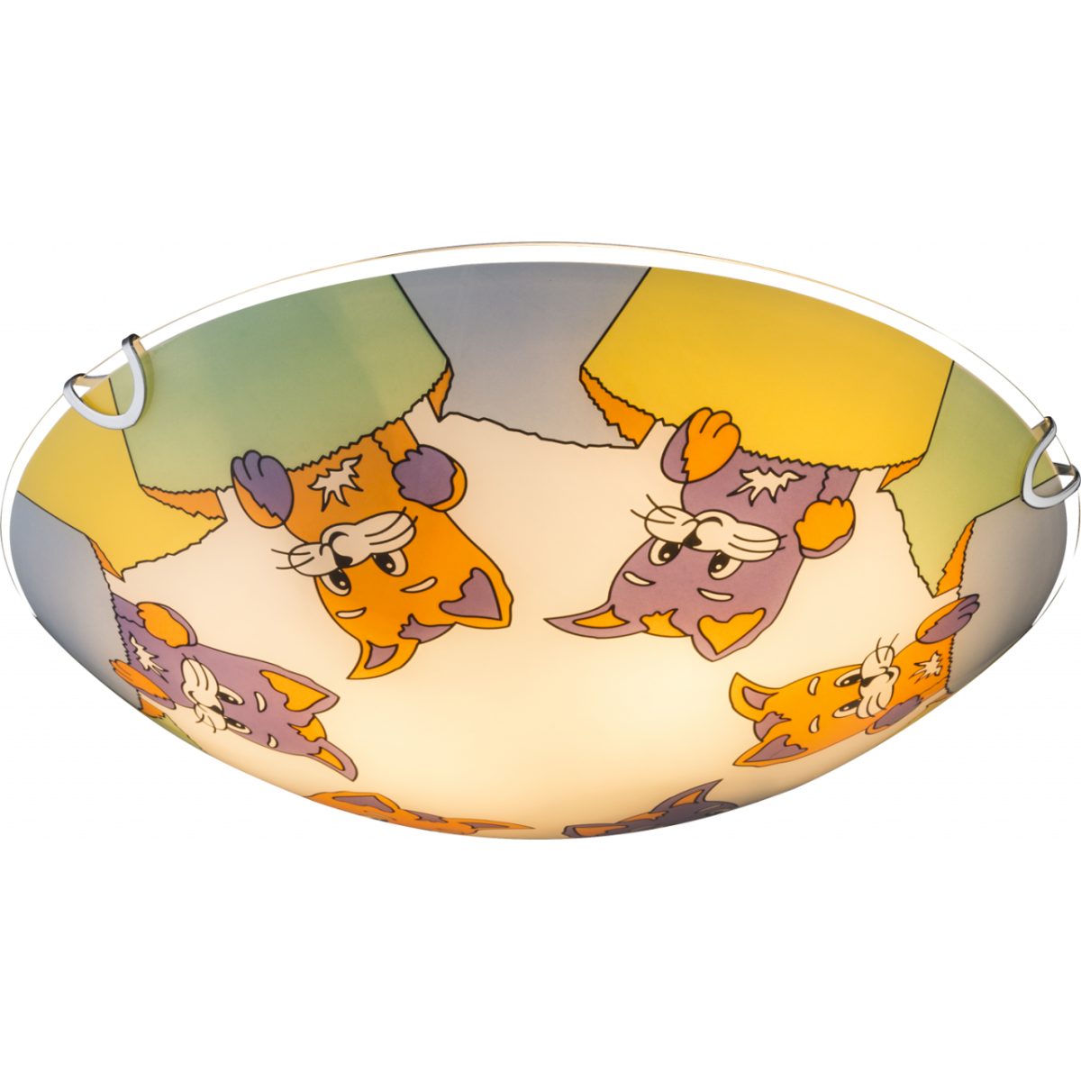 9007371350292 - Kiddy Deckenleuchte Metall Weiß 2X E27 Illu