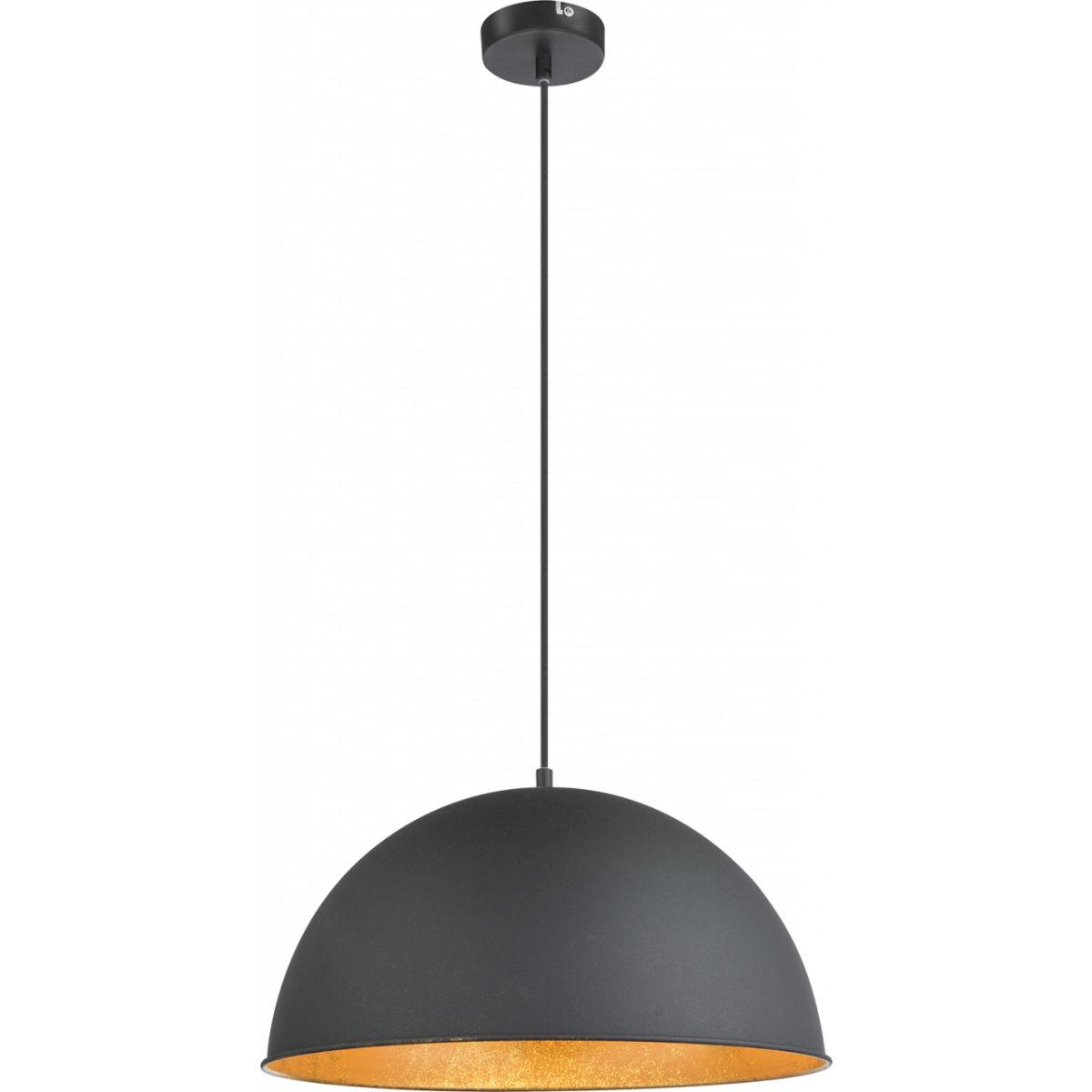 9007371351145 - Lighting - LENN - Hängeleuchte Metall schwarz 1x E27