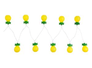 9007371356133 - LED Deko Lichter Kette Ananas Figuren Beleuchtung Wohn Schlaf Zimmer Lampen gelb grün 29984