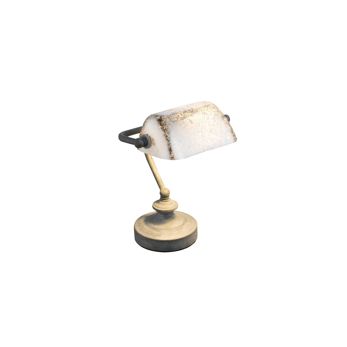 9007371363452 - Tisch Banker Leuchte Antik Arbeits Zimmer Lese Strahler Blattgold Lampe patiniert 24917R