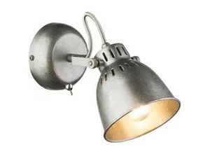 9007371366514 - - vintage Wand Spot Leuchte Schlaf Gäste Zimmer Lese Lampe verstellbar silber-grau 54651-1