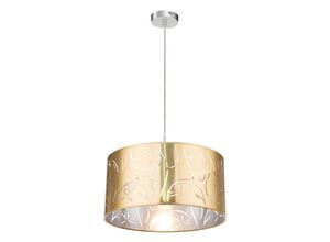 9007371371228 - - Hänge Leuchte gold Decken Pendel Lampe Wohn Zimmer Beleuchtung Stanzungen Muster 15359H