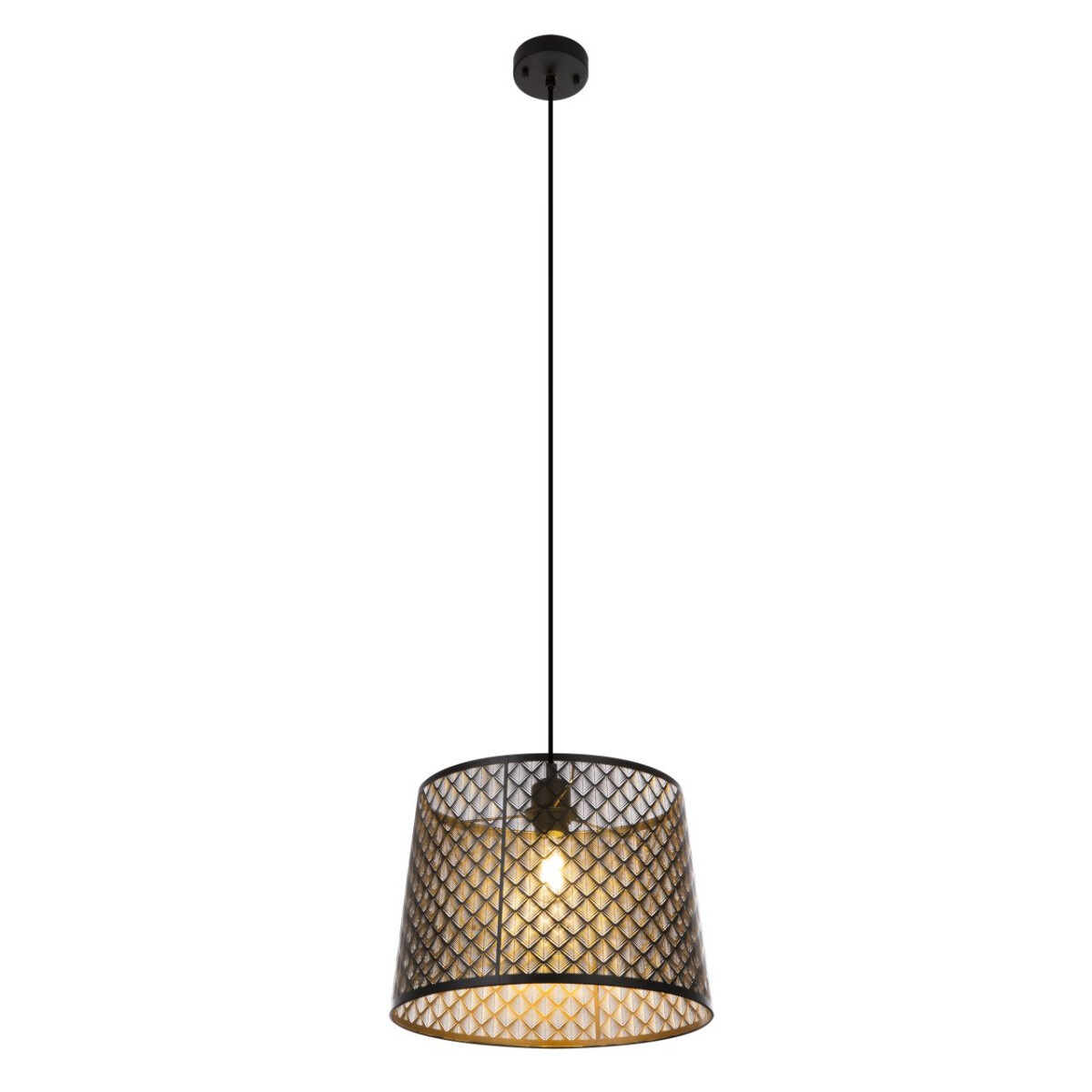 9007371378210 - Lighting - BECCA - Hängeleuchte Metall schwarz 1x E27