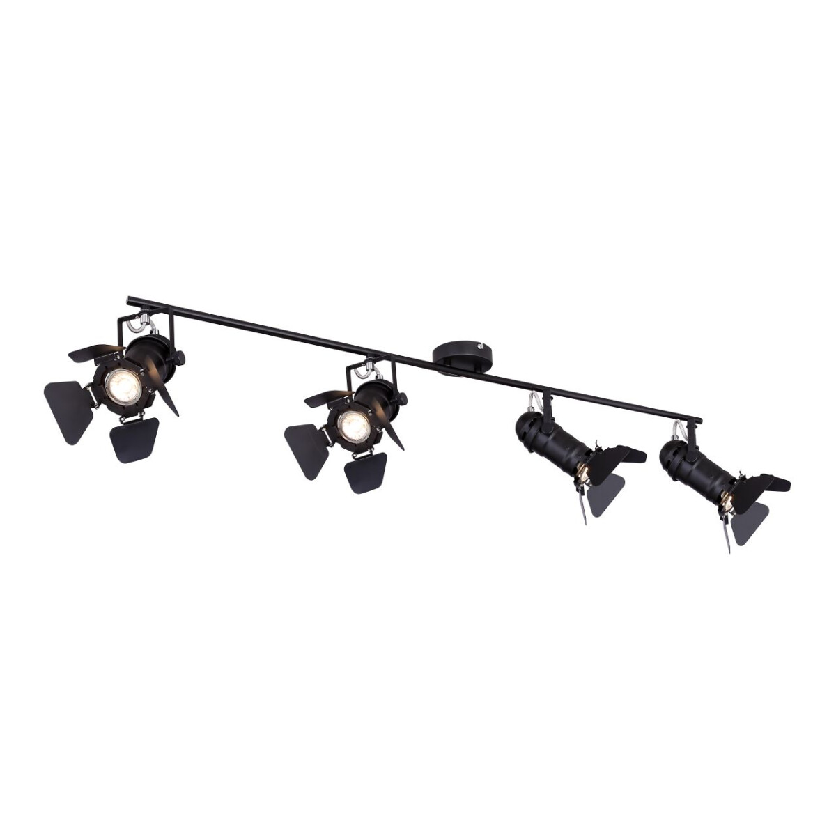 9007371386666 - Lighting - EGON - Strahler Metall schwarz 4x GU10