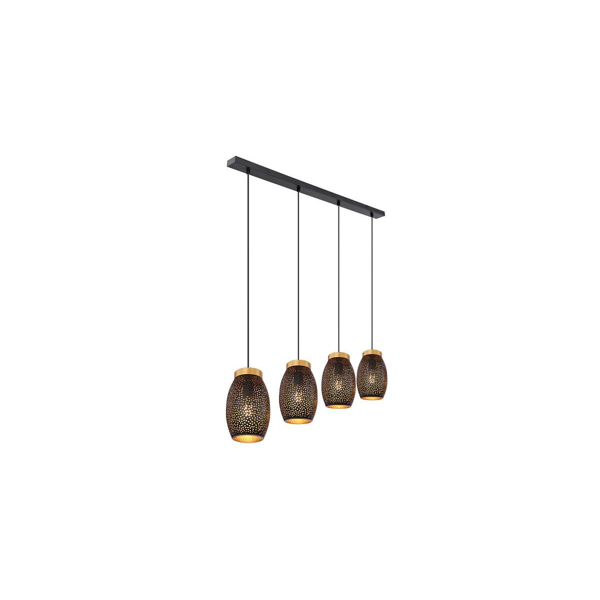 9007371392667 - Lighting - NARRI - Hängeleuchte Metall goldfarben 4x E27