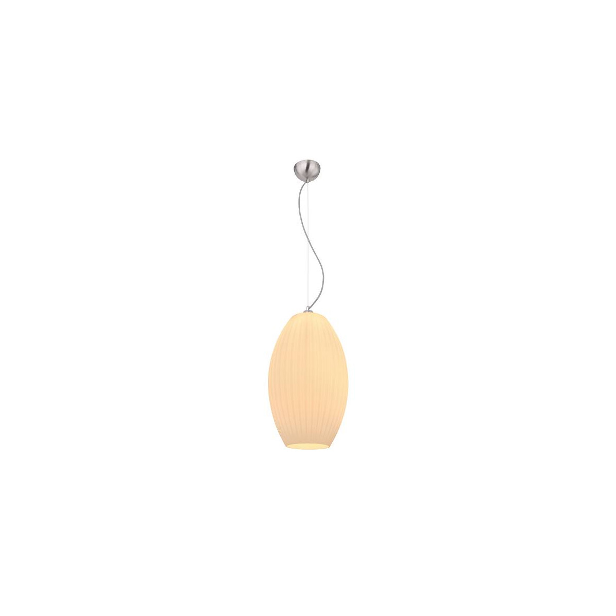 9007371396702 - Hängeleuchte nickel-matt Glas gestreift H 120 cm 9007371396702 - Hängeleuchte nickel-matt Glas gestreift H 120 cm