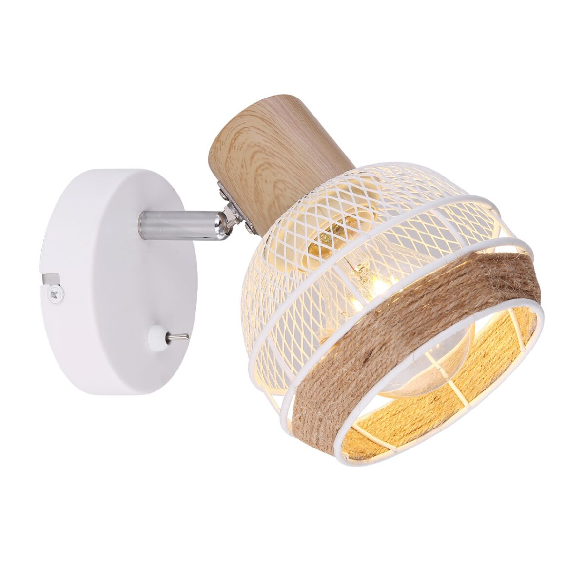 9007371403141 - Wandleuchte Widy mit Hanfseil-Dekor 9007371403141 - Wandleuchte Widy mit Hanfseil-Dekor
