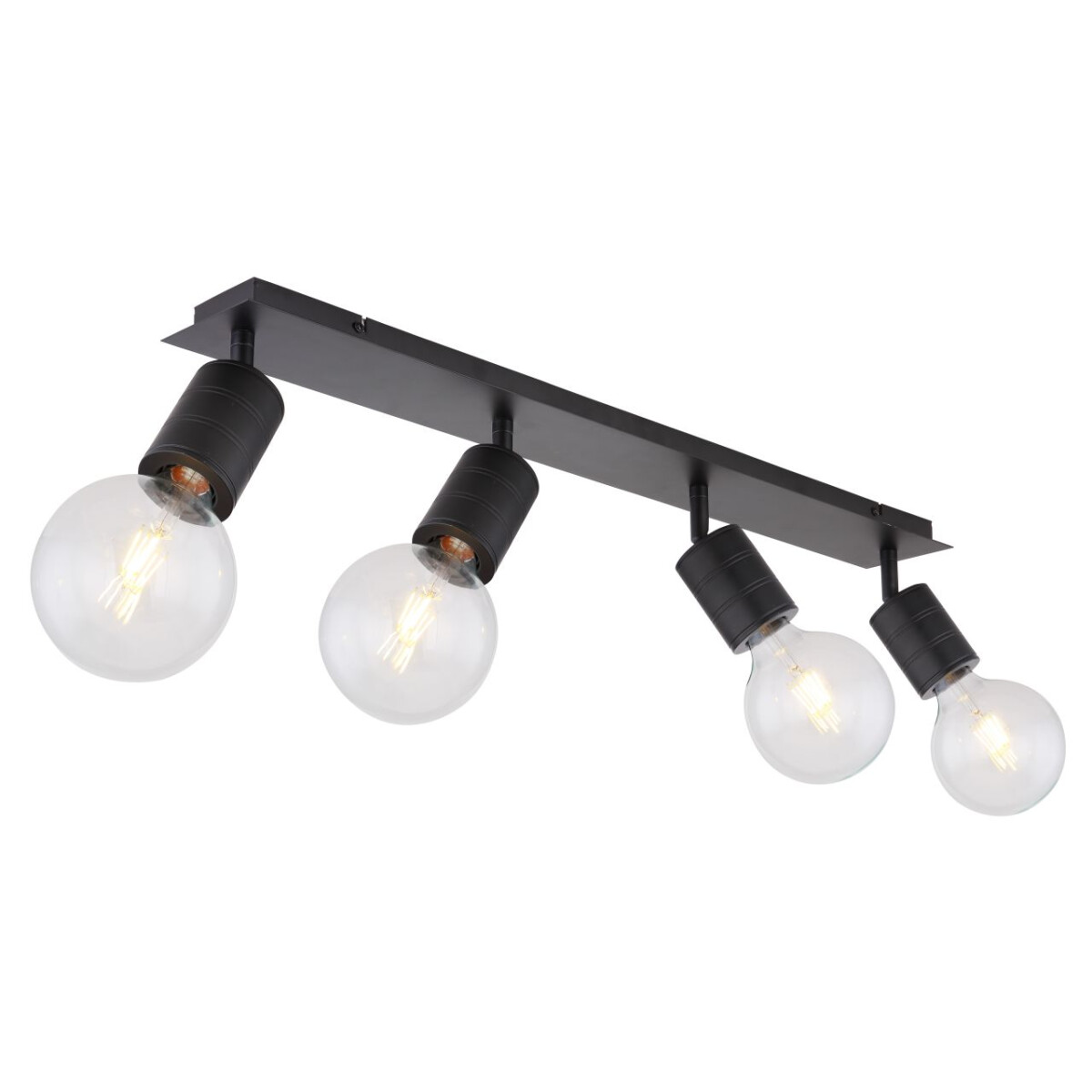 9007371409655 - Lighting - HERMINE - Strahler Metall schwarz 4x E27