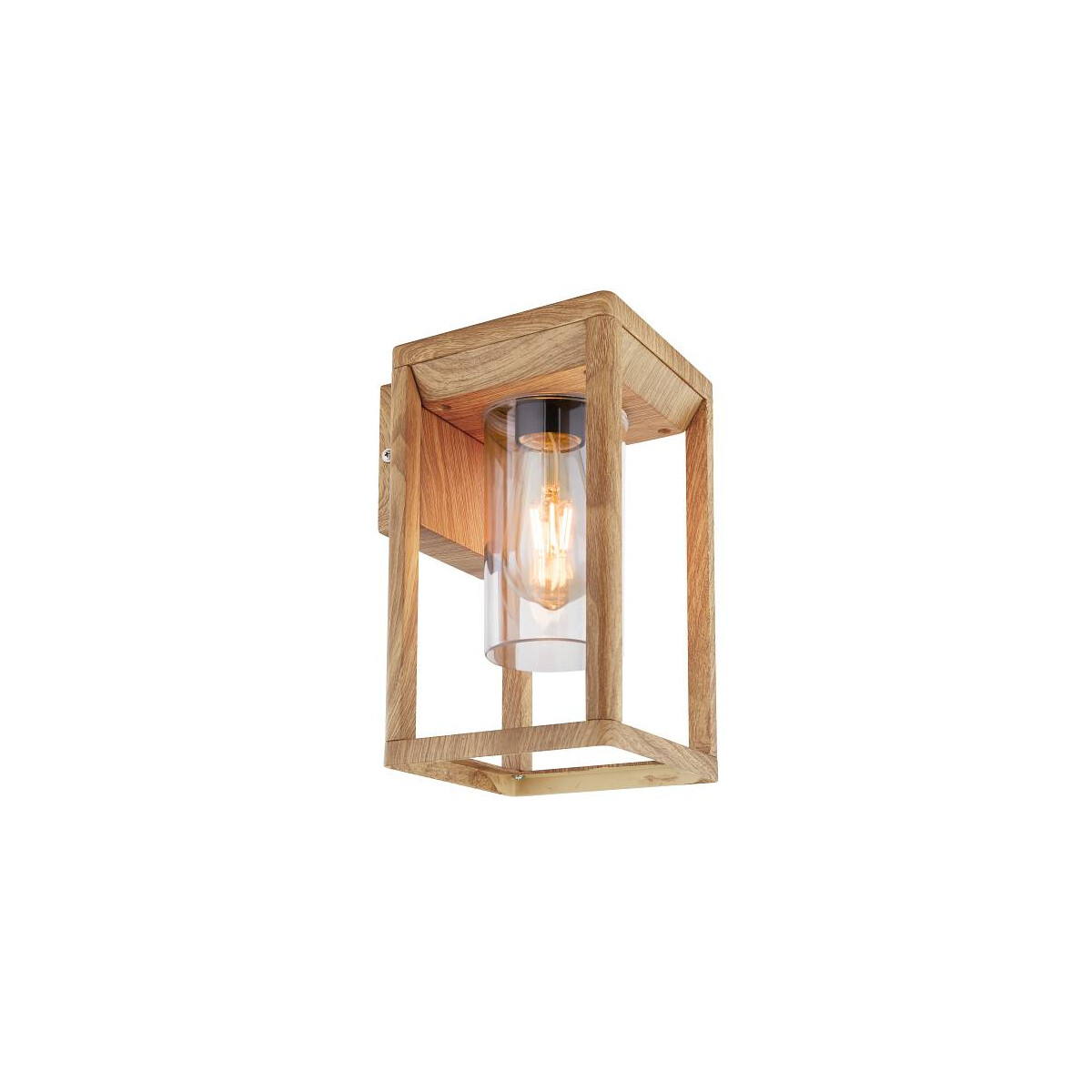 9007371418961 - Candela Außenleuchte Aluminium Druckguss Holzoptik Matt 1X E27 Led