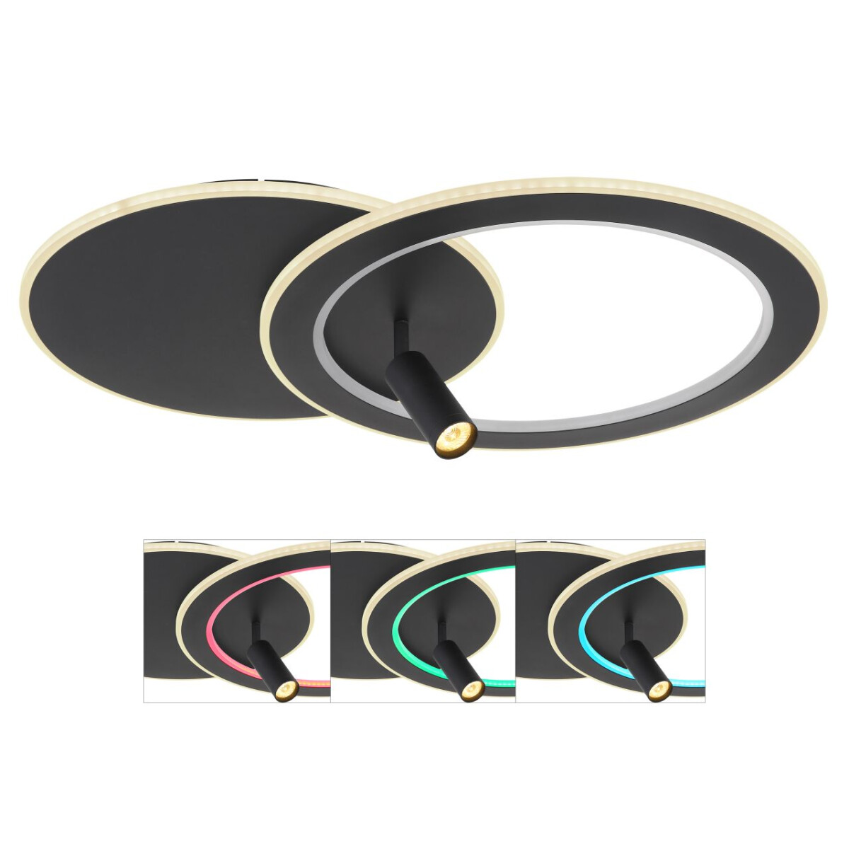 9007371420827 - LED Deckenleuchte RGB Farbwechsler dimmbar CCT L 695 cm