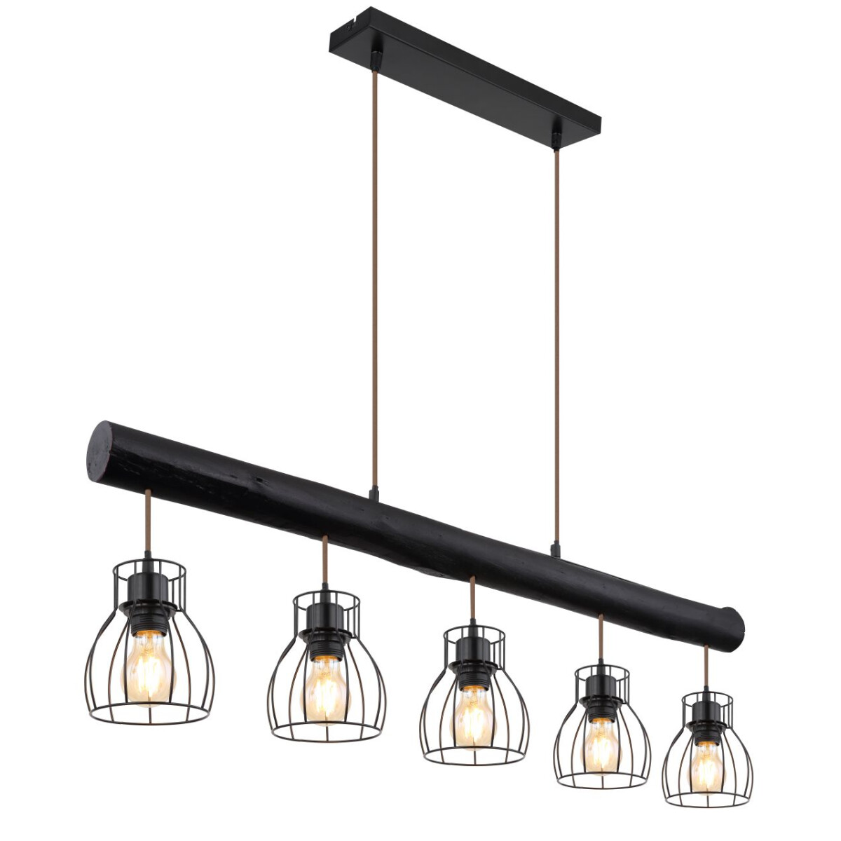 9007371422753 - Lighting - MINA - Hängeleuchte Metall schwarz matt 5x E27