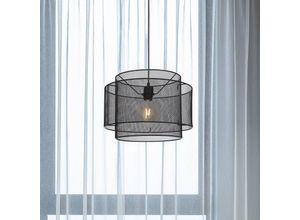 9007371423460 - Hängeleuchte Metallgeflecht rund schwarz H 120 cm