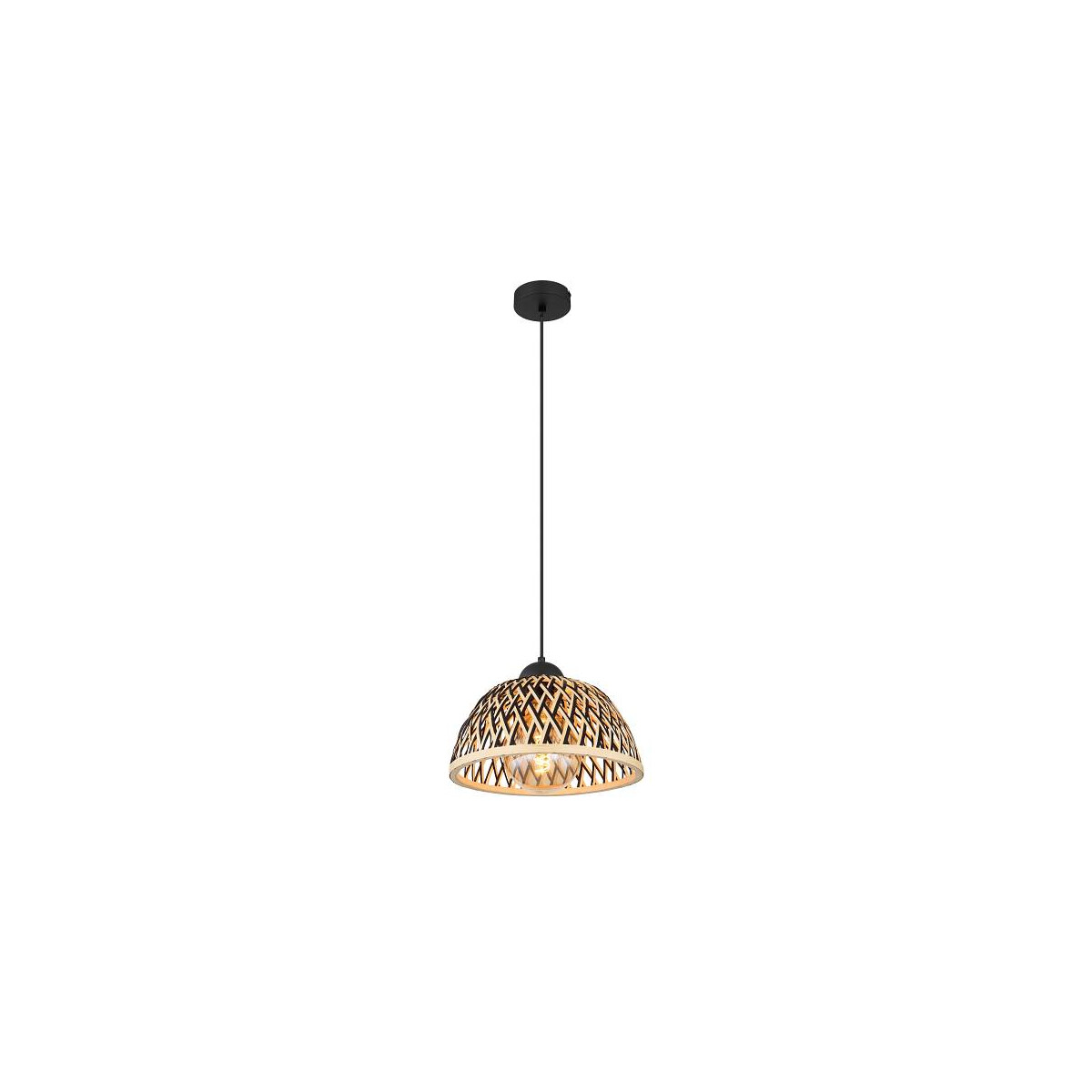 9007371432196 - Colly Hängeleuchte Metall Schwarz Matt 1X E27 Led