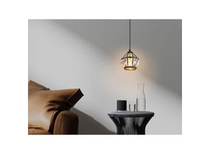 9007371432745 - Pendelleuchte LOIS 1-flammig mit Glaskristallen Metall Schwarz Gold Ø 125cm