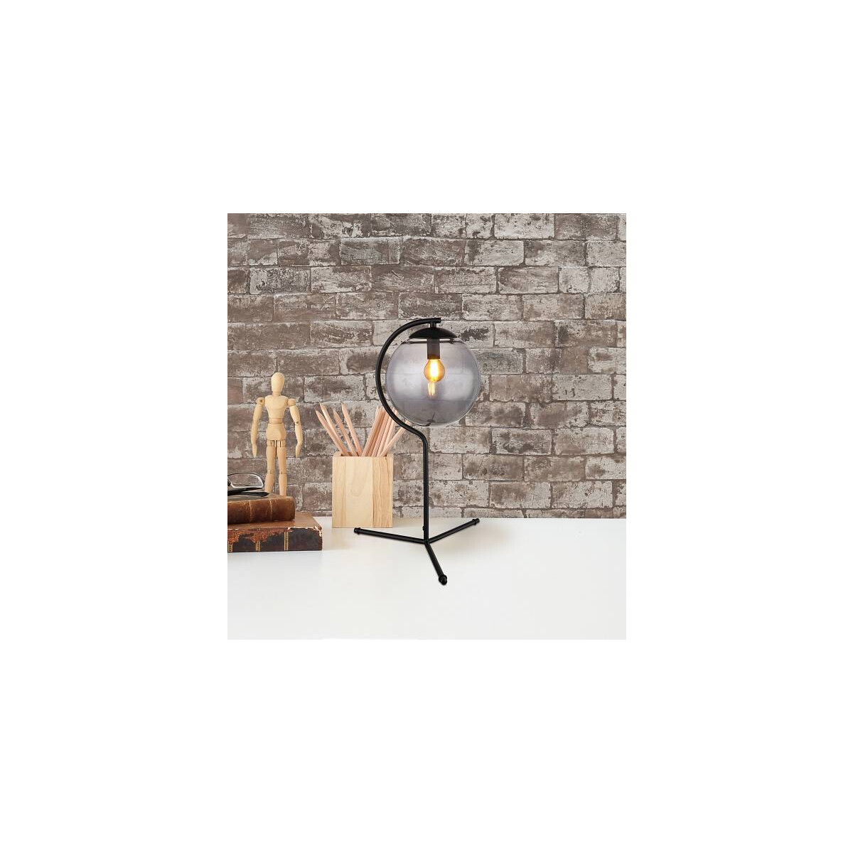 9007371443857 - - Tischleuchte Schlafzimmerlampe Beistelllampe Designleuchte Glas-Kugel h 50 cm 9007371443857 - - Tischleuchte Schlafzimmerlampe Beistelllampe Designleuchte Glas-Kugel h 50 cm