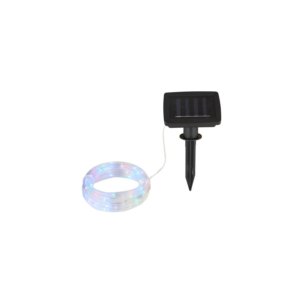 9007371444618 - Solar-Lichterkette Kunststoff Schwarz 50Xled Solar-Lichterkette Kunststoff Schwarz Matt 50X Led