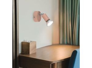 9007371465262 - - Wandlampe Wandleuchte Spotlampe pfirsichfarben Wohnzimmerlampe beweglich h 85cm