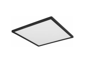 9007371467952 - Badezimmer Lampe led Deckenleuchte Deckenlampe IP44 led Panel dimmbar 3 Stufen über Wandschalter Backlight schwarz 24W 2300Lm warmweiß LxH