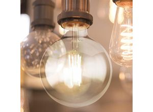 9007371469666 - - led Lampe Leuchtmittel Filament 9 Watt warmweiß 3000 Kelvin 1000 Lumen E27 Fassung Glas klar DxH 125x175cm