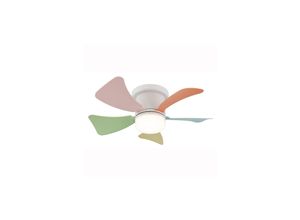 9007371484232 - LED Deckenventilator Dimmbar Fernbedienung bunt D 40 cm