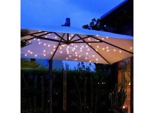 9007371485499 - - led Lichterkette Außenleuchte Gartenlampe Partylicht Leuchtkette Kunststoff transparent 120x 198lm 2700K warmweiß IP44 l 100 cm