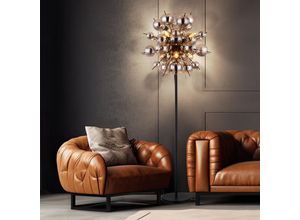 9007371493883 - - Stehleuchte Standlampe Wohnzimmerleuchte Glaskugeln Rauchfarbe 6-Flammig h 155cm 9007371493883 - - Stehleuchte Standlampe Wohnzimmerleuchte Glaskugeln Rauchfarbe 6-Flammig h 155cm
