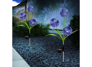 9007371494293 - - Außenleuchte Gartendeko led Solarlampe Pusteblume Erdspieß Terrassenlampe Edelstahl Kunststoff neutralweiß DxH 23x75 cm 2er Set 9007371494293 - - Außenleuchte Gartendeko led Solarlampe Pusteblume Erdspieß Terrassenlampe Edelstahl Kunststoff neutralweiß DxH 23x75 cm 2er Set