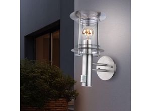 9007371495849 - - Wandleuchte Edelstahl Bewegungsmelder Außenleuchte Wand Laterne Wandlampe Fassadenleuchte mit Bewegungsmelder 1x E27 DxHxT 20x36x245 cm 9007371495849 - - Wandleuchte Edelstahl Bewegungsmelder Außenleuchte Wand Laterne Wandlampe Fassadenleuchte mit Bewegungsmelder 1x E27 DxHxT 20x36x245 cm