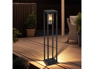 9007371498147 - Außen Stand Steh Lampe Garten Weg Beleuchtung Terrassen ALU Strahler Leuchte schwarz matt