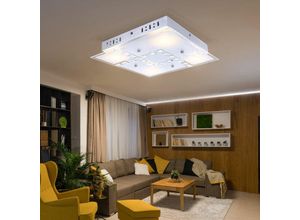 9007371503056 - - Deckenleuchte Kristalle Wohnzimmerlampe Decke Deckenlampe Glas Alu 4x led 5W 400Lm warmweiß LxBxH 32x32x65 cm 9007371503056 - - Deckenleuchte Kristalle Wohnzimmerlampe Decke Deckenlampe Glas Alu 4x led 5W 400Lm warmweiß LxBxH 32x32x65 cm
