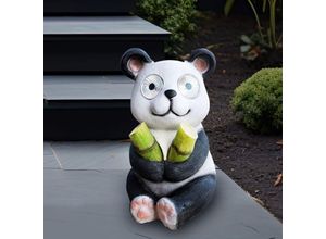 9007371505098 - Solarleuchte Panda Außenleuchte Solar Dekolampe Solarpanda Gartendeko schwarz weiß 2x LED warmweiß 2x LED kaltweiß LxBxH 135x17x23 cm