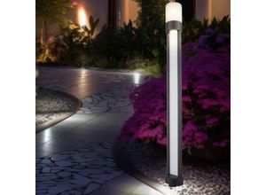 9007371505791 - - Außen Stehleuchte Wegelampe Gartenleuchte led Standleuchte grau Aluminium IP44 led 12W 600Lm warmweiß DxH 11x110 cm