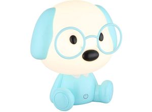 9007371506293 - - Tischleuchte Tischlampe Kinderzimmer Jungen blau usb Hund Touchdimmer led