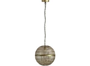 9007371508037 - - Hängelampe Pendelleuchte Deckenleuchte Wohnzimmerlampe Küchenleuchte Esszimmerleuchte altmessing Metallgeflecht 1x E27 h 120 cm