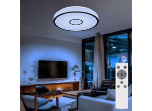 9007371508990 - - Smart led Deckenleuchte dimmbar mit Fernbedienung Badezimmerlampe Sternenhimmel Deckenlampe rgb Farbwechsel Sprach App Steuerung 40W 2900lm