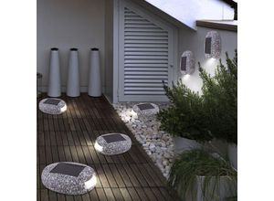 9007371519156 - Lighting - 6er Set led Solar Außen Stein Lampen Terrassen Balkon Deko Garten Weg Leuchten 9007371519156 - Lighting - 6er Set led Solar Außen Stein Lampen Terrassen Balkon Deko Garten Weg Leuchten